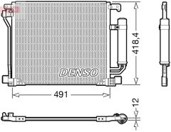 DENSO DCN46025 — Radiator aer condiționat