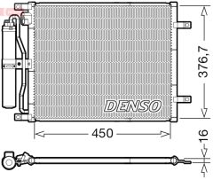 DENSO DCN46029 — Radiator aer condiționat