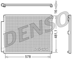 DENSO DCN50017 — Radiator aer condiționat