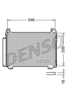 DENSO DCN50025 — Радиатор кондиционера