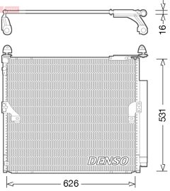 DENSO DCN50038 — Radiator aer condiționat