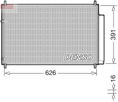 DENSO DCN50041 — Radiator aer condiționat