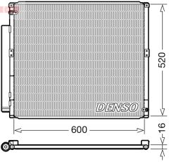 DENSO DCN50051 — Radiator aer condiționat
