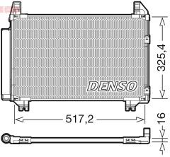 DENSO DCN50101 — Радиатор кондиционера