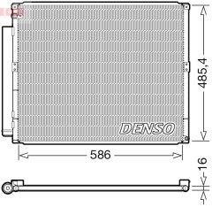 DENSO DCN50113 — Radiator aer condiționat