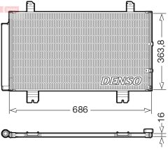 DENSO DCN51016 — Radiator aer condiționat