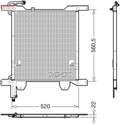 DENSO DCN99074 — Радиатор кондиционера