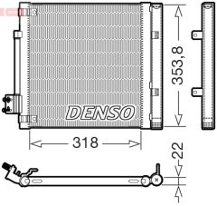 DENSO DCN99082 — Радиатор кондиционера