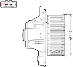 DENSO DEA21014 — Моторчик печки