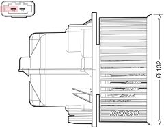 DENSO DEA33002 — Моторчик печки