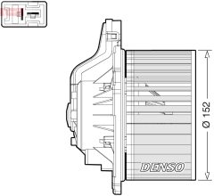 DENSO DEA41015 — Моторчик печки
