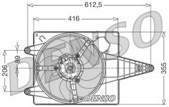 DENSO DER01004 — Вентилятор радиатора