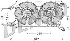 DENSO DER01012 — Вентилятор радиатора