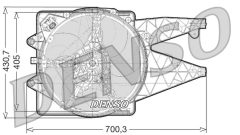 DENSO DER01021 — Вентилятор радиатора