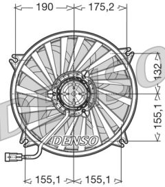 DENSO DER07005 — Вентилятор радиатора