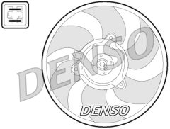 DENSO DER07008 — Ventilator radiator motor