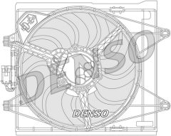 DENSO DER09051 — Вентилятор радиатора