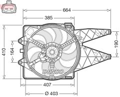 DENSO DER09309 — Вентилятор радиатора