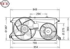 DENSO DER10009 — Ventilator radiator motor