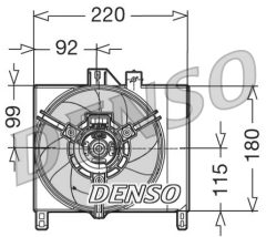 DENSO DER16002 — Ventilator radiator motor