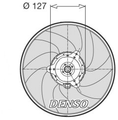 DENSO DER21003 — Ventilator radiator motor