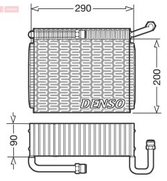 DENSO DEV01005 — Evaporator aer condiționat