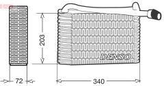 DENSO DEV02004 — Evaporator aer condiționat