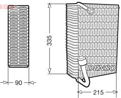 DENSO DEV02005 — Evaporator aer condiționat