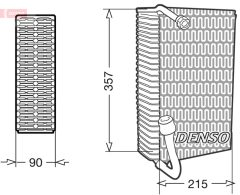 DENSO DEV02006 — Evaporator aer condiționat