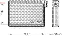 DENSO DEV09013 — Evaporator aer condiționat
