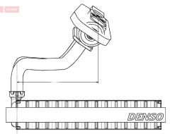 DENSO DEV09020 — Evaporator aer condiționat