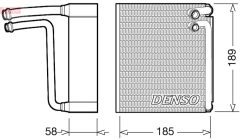 DENSO DEV09025 — Evaporator aer condiționat