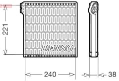 DENSO DEV09102 — Evaporator aer condiționat