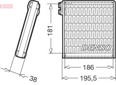 DENSO DEV09103 — Evaporator aer condiționat