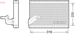 DENSO DEV21003 — Evaporator aer condiționat
