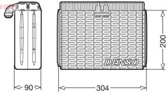 DENSO DEV23004 — Evaporator aer condiționat