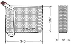 DENSO DEV33004 — Evaporator aer condiționat