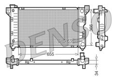 DENSO DRM06010 — Radiator răcire motor