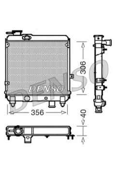 DENSO DRM09081 — Радиатор охлаждения