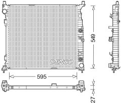 DENSO DRM17055 — Radiator răcire motor