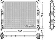 DENSO DRM17056 — Radiator răcire motor