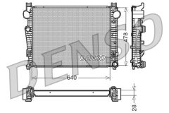 DENSO DRM17092 — Радиатор охлаждения