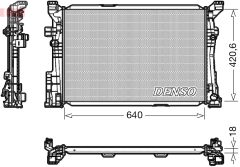 DENSO DRM17096 — Радиатор охлаждения