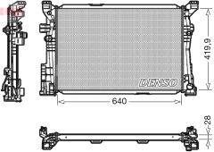 DENSO DRM17097 — Радиатор охлаждения