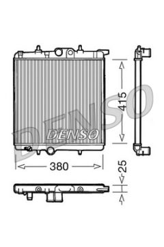 DENSO DRM21020 — Радиатор охлаждения