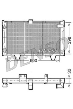 DENSO DRM21061 — Radiator răcire motor