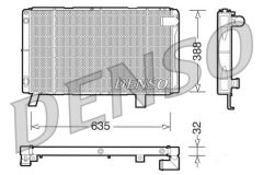 DENSO DRM21072 — Radiator răcire motor