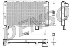 DENSO DRM21075 — Radiator răcire motor