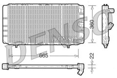 DENSO DRM23020 — Radiator răcire motor