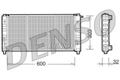 DENSO DRM26004 — Радиатор охлаждения